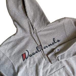 Champion Eco Authentic Woodlands Hoodie Gray Men’s M Pullover Sweatshirt